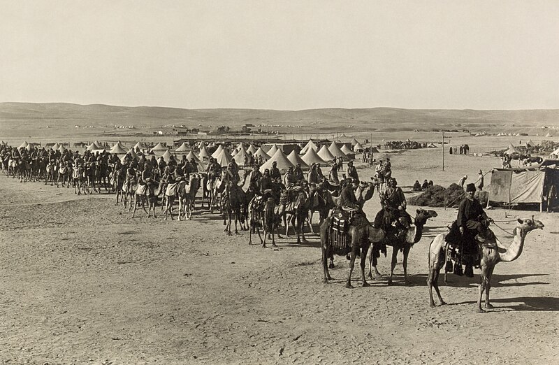 File:The camel corps at Beersheba2.jpg