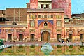 The water reservoir of the mosque is used for ablution before prayers.