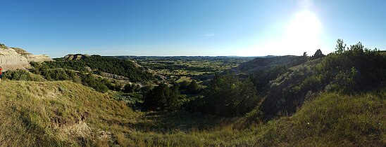 A panorama from the Scenic Loop Drive of the park