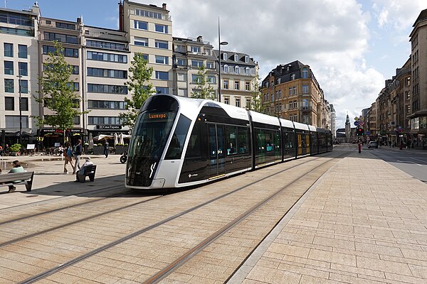 Image: Tram in Luxemburg 2023 3