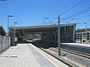 Warnbro station tracks and platforms on the station's opening day in 2007