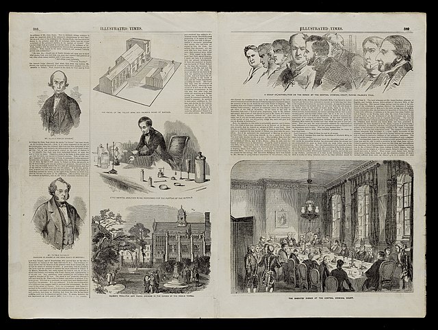 Double page feature on the trial of William Palmer in the Illustrated Times, 27 May 1856.