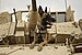 U.S. Air Force military working dog Jackson sits on a U.S. Army M2A3 Bradley Fighting Vehicle before heading out on a mission in Kahn Bani Sahd, Iraq, Feb. 13, 2007.jpg