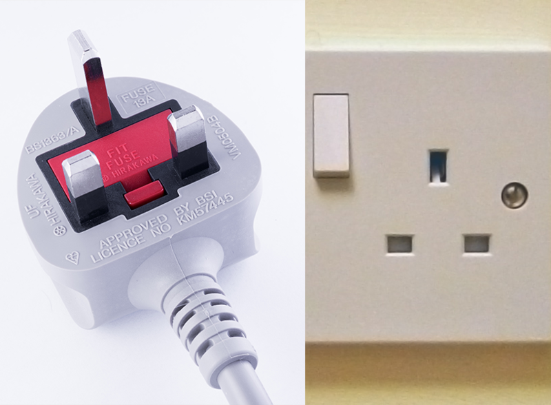 File:UK BS 1363 plug and socket (IEC Type G).png
