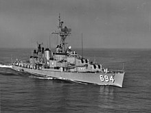 Ingraham underway in June 1962. USS Ingraham (DD-694) underway in June 1962.jpg
