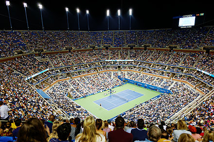 U s open. Стадион Артура Эша. Стадион Артура Эша в Нью-Йорке. Arthur Ashe Stadium, США. ЮС опен 2020.