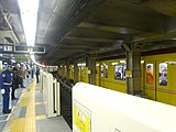 翻新前銀座線月台（2016年1月）