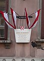 Second memorial plate at Ungargasse No. 5, Vienna