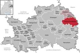 Unterschneidheim - Localizazion