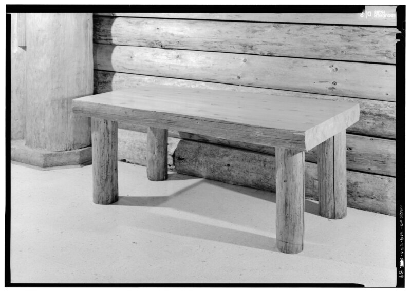 File:VIEW OF TABLE - Mount Rainier National Park, Rustic Furnishings, Paradise, Pierce County, WA HABS WASH,27-PARA,2-39.tif