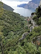 Ausblick ins Valle Santa Lucia und nach Torbole