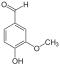 Fórmula estructural de vainillina