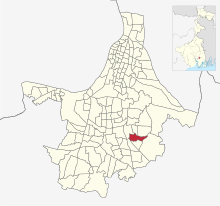 Location of Ward No. 104 in Kolkata Ward Map Ward no. 104 in Kolkata Municipal Corporation.svg