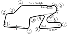 Track map of Watkins Glen International Watkins Glen International Track Map.svg