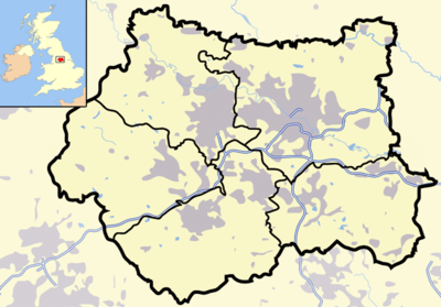 Location map West Yorkshire