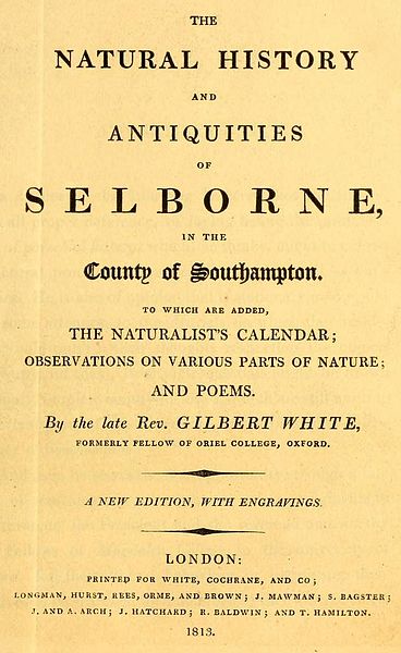 Datei:White's Selborne 1813 title page (detail).jpg