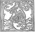 Divý muž jako štítonoš (1477)