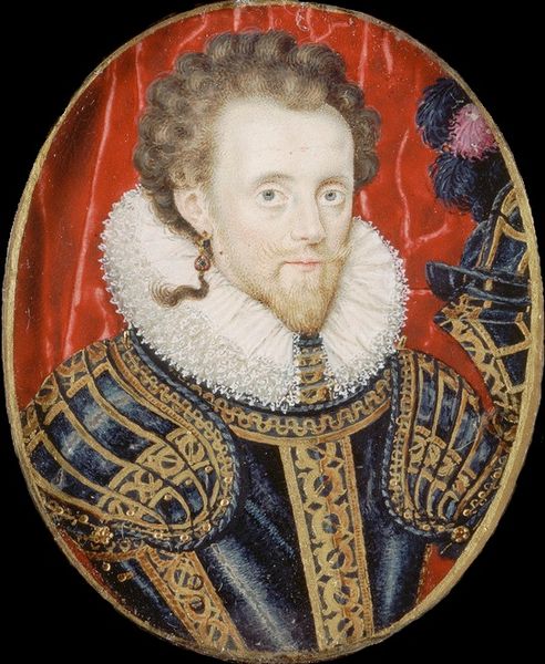 Portrait miniature of Sir William Compton as Baron Compton, c. 1600, by an unknown artist.