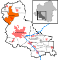 Deutsch: Lage von Wilsleben in der Stadt Aschersleben im Salzlandkreis in Sachsen-Anhalt, Deutschland. English: Location of Wilsleben in the municipality Aschersleben in Salzlandkreis in Saxony-Anhalt, Germany.   selected district   other districts   settlement   border of the municipality   border between two districts   Wipper   This file was uploaded with Commonist.