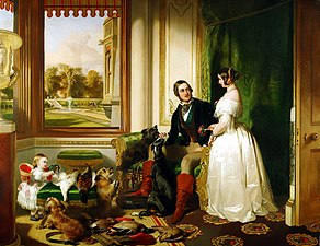 Castelo de Windsor em Tempos Modernos, Rainha Vitória e sua família, c. 1842