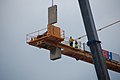 * Nomination Workers dismantling a construction crane.JPG Ben Aveling 13:01, 10 October 2007 (UTC) * Decline Lack of a proper subject or of a clear view of what the people are doing. Also a pretty heavy color aberration (purple fringe). --Nattfodd 14:08, 10 October 2007 (UTC)