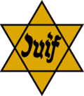 Thumbnail for File:Yellow Jewish Badge - French Version.png