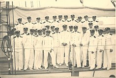 Cadets on board of ORP "Iskra", 1938 Zaloga iskra.jpg