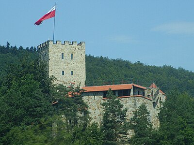 Uitzicht op het kasteel