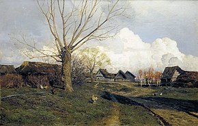 Levitan I. I. Savvinskaya Sloboda bij Zvenigorod.  1884