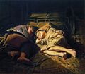 Spící děti, 1870, olej na plátně