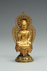 Алтын олтуруб тургъан Будда (VIII ёмюрню аллы), Кореяны миллет музейини коллекциясындан