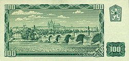 100 Czechoslovakan koruna 1993 Provisional Issue Reverse.jpg