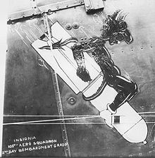 Squadron Emblem, painted on the fuselage of a De Havilland DH.4. 100th Aero Squadron - Emblem.jpg