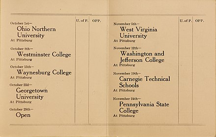 1910 pocket schedule