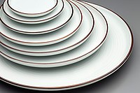 Série keramiky White Strings Ware / Dish (1971), keramický designér Masahiro Mori