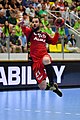 * Nomination Handball Liga Austria 2017/18 Semi Finals, INSIGNIS Westwien vs. Alpla HC Hard 2018/05/13. Picture shows Michael Knauth (Hard). --Granada 09:48, 15 May 2018 (UTC) * Promotion Good quality. --Peulle 11:06, 15 May 2018 (UTC)