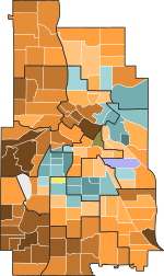 2021 Minneapolis mayoral election results by precinct.svg