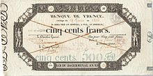 500 francos Germinal definitivo, Anverso