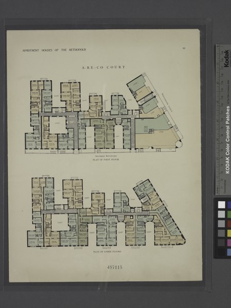 File:A-Re-Co Court. Plan of first floor; Plan of upper floors (NYPL b12647274-465523).tiff