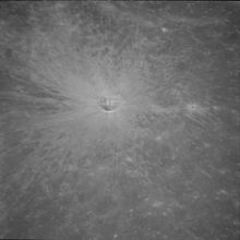 The unnamed crater west of Saenger (Apollo 11 image AS11-42-6285) AS11-42-6285.jpg