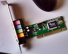 A VIA Technologies Envy sound card for PC, 5.1 channel for PCI slot A VIA Envy Sound Card 5.1 6 Channels (VIA VT1617A).jpg