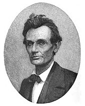 A Timothy Cole wood engraving taken from a May 20, 1860, ambrotype of Lincoln, two days following his nomination for president AbrLincoln1860ColeT.jpg
