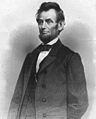 Engraving of President Lincoln based on a photograph taken by Matthew Brady on January 4, 1864.