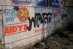 AIDYO-väggmålning i Kolkata