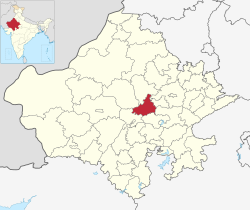 Vị trí của Huyện Ajmer