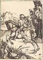 Albrecht Dürer, The Little Courier, c. 1496, NGA 6574.jpg