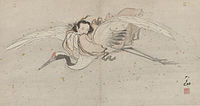 The Daoist Immortal He Xiangu by Zhang Lu, early 16th century, Ming dynasty.