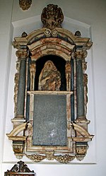 Monument to Lady Playters at All Saints church in Dickleburgh, Norfolk