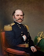 Ambrose Burnside, Union Army general, Governor of Rhode Island, and first president of the NRA Ambrose Burnside State House portrait.jpg