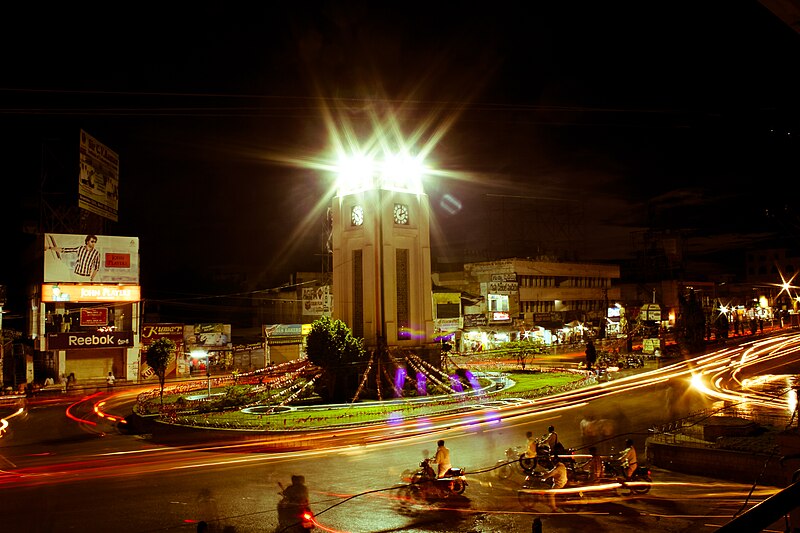 File:Anantapur Clock tower at night.jpg